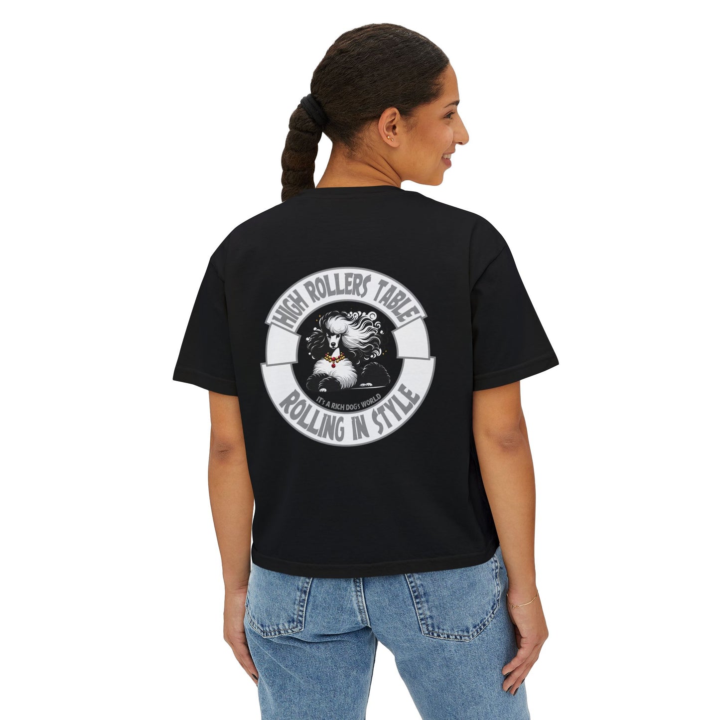 A Rich Poodle's - Crop Top - Boxy Tee