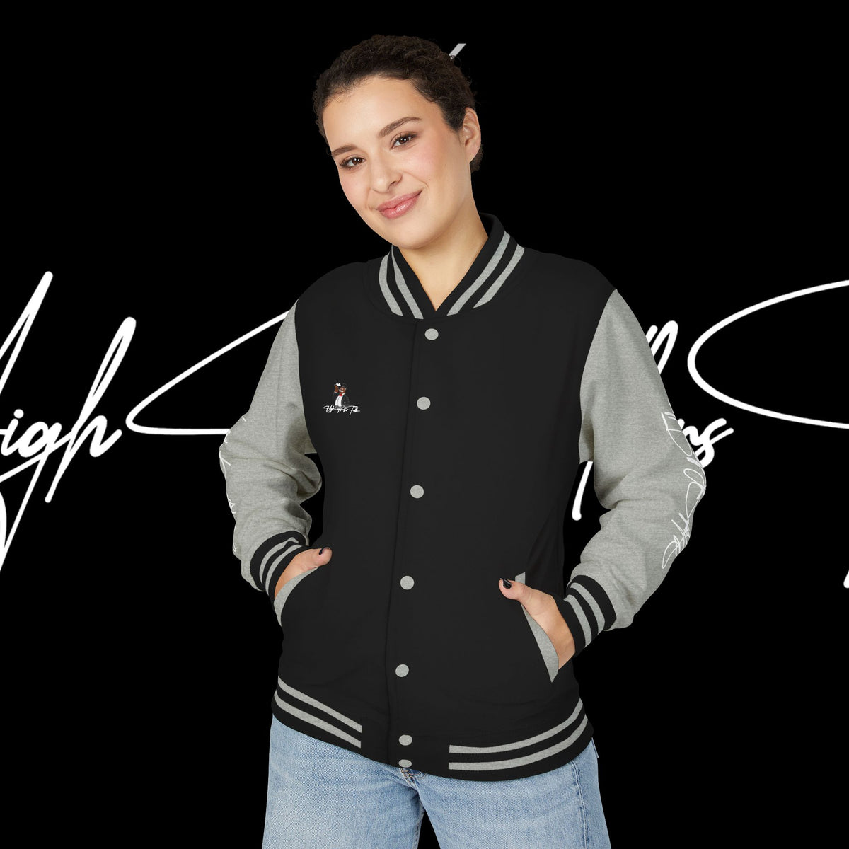 "Rich Dog Pack Mentality" Heavyweight Letterman Jacket