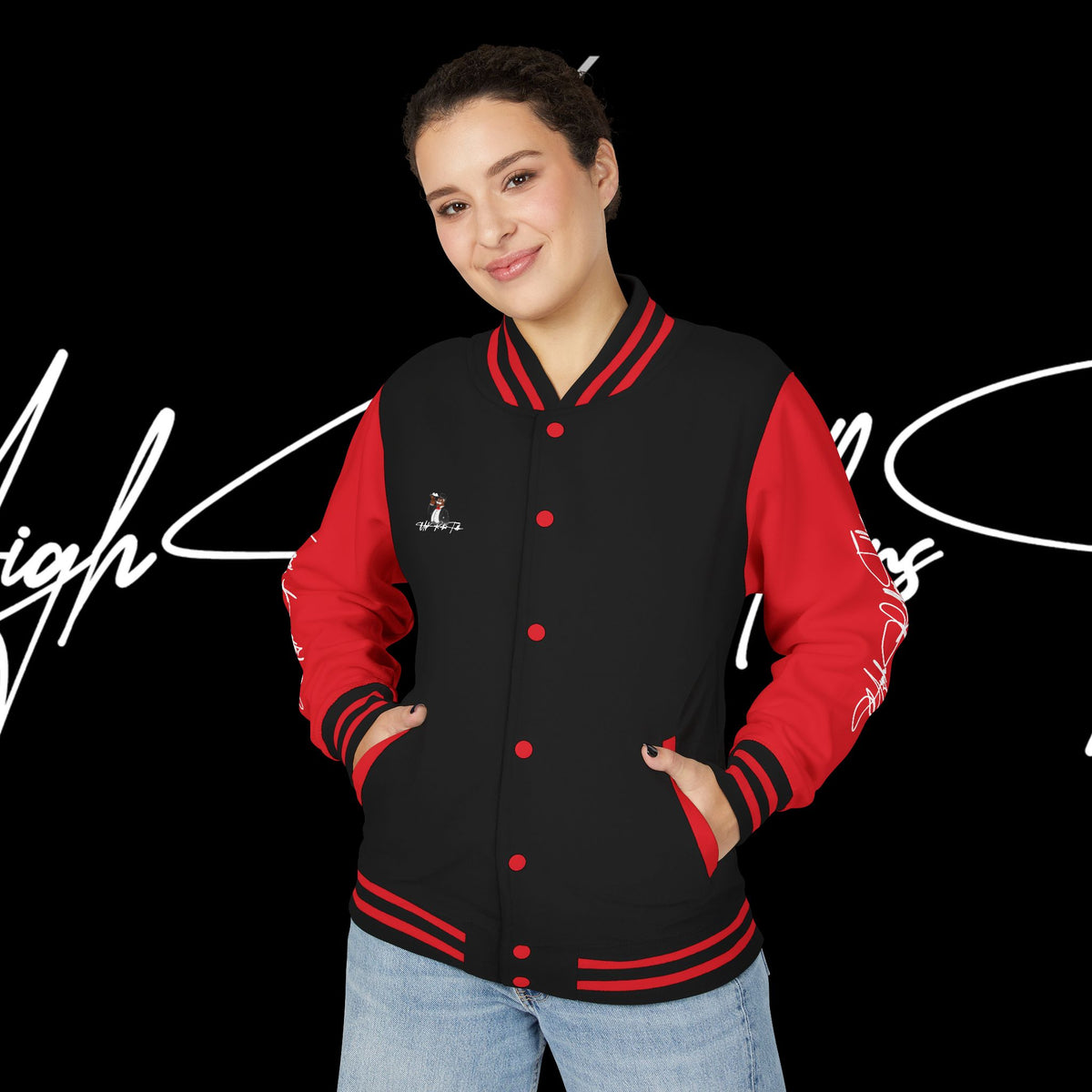 "Rich Dog Pack Mentality" Heavyweight Letterman Jacket