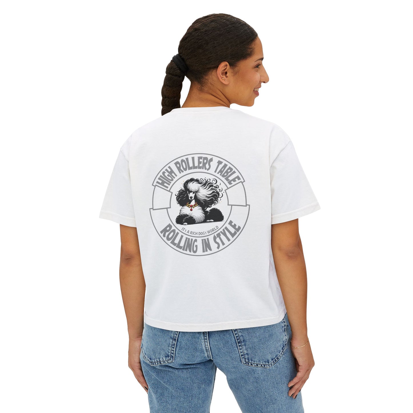 A Rich Poodle's - Crop Top - Boxy Tee