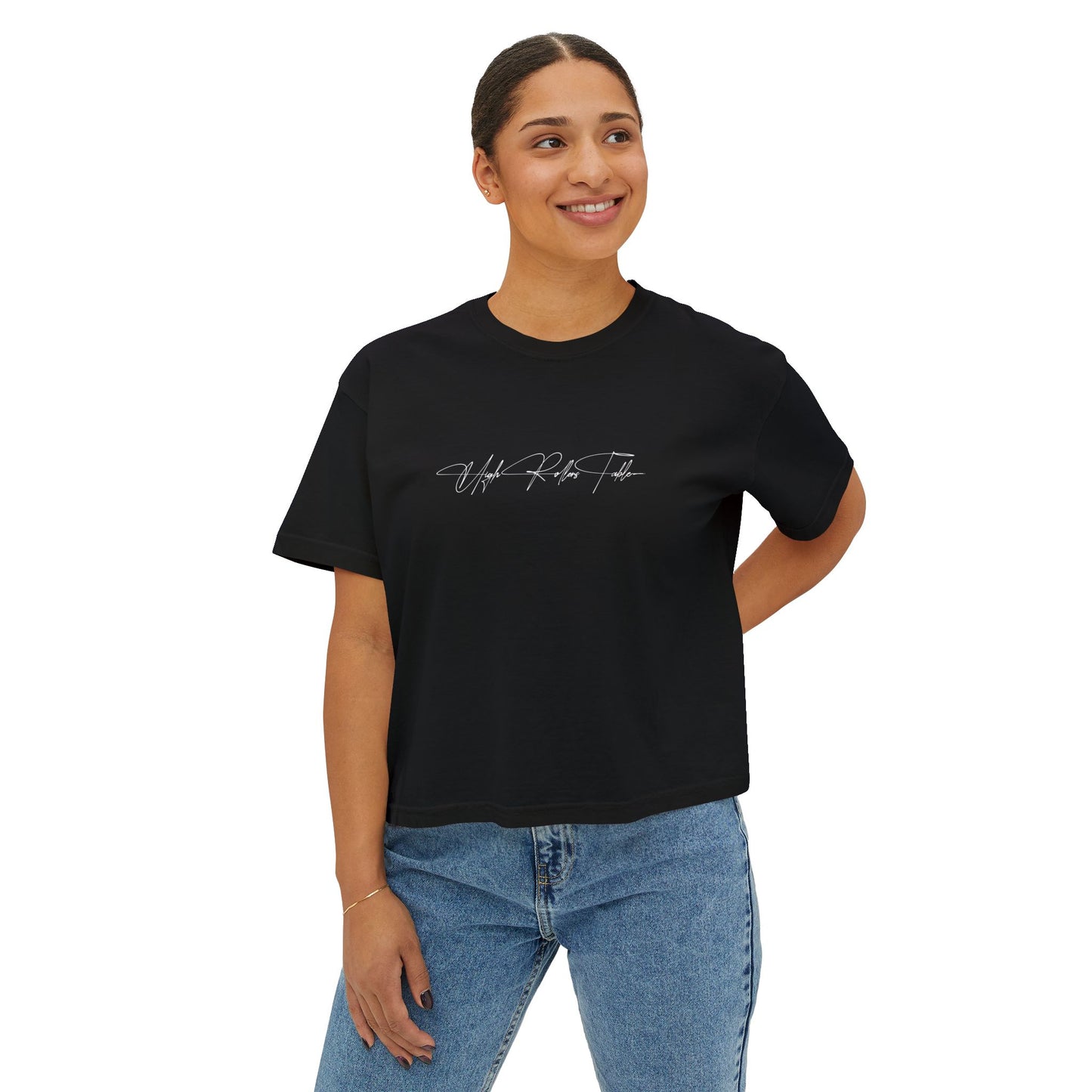 A Rich Poodle's - Crop Top - Boxy Tee