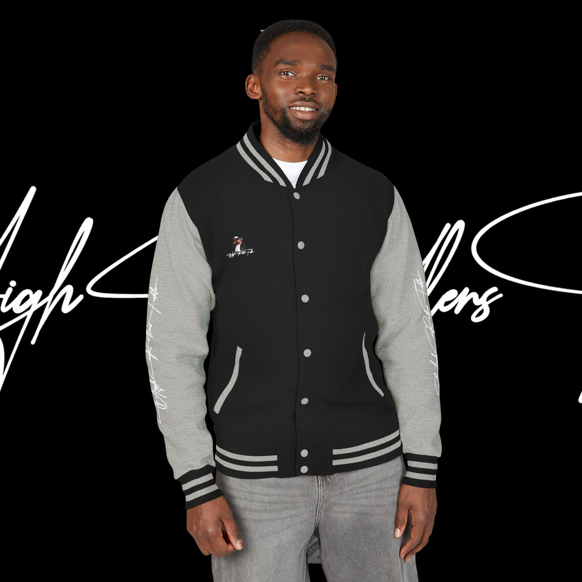"Rich Dog Pack Mentality" Heavyweight Letterman Jacket