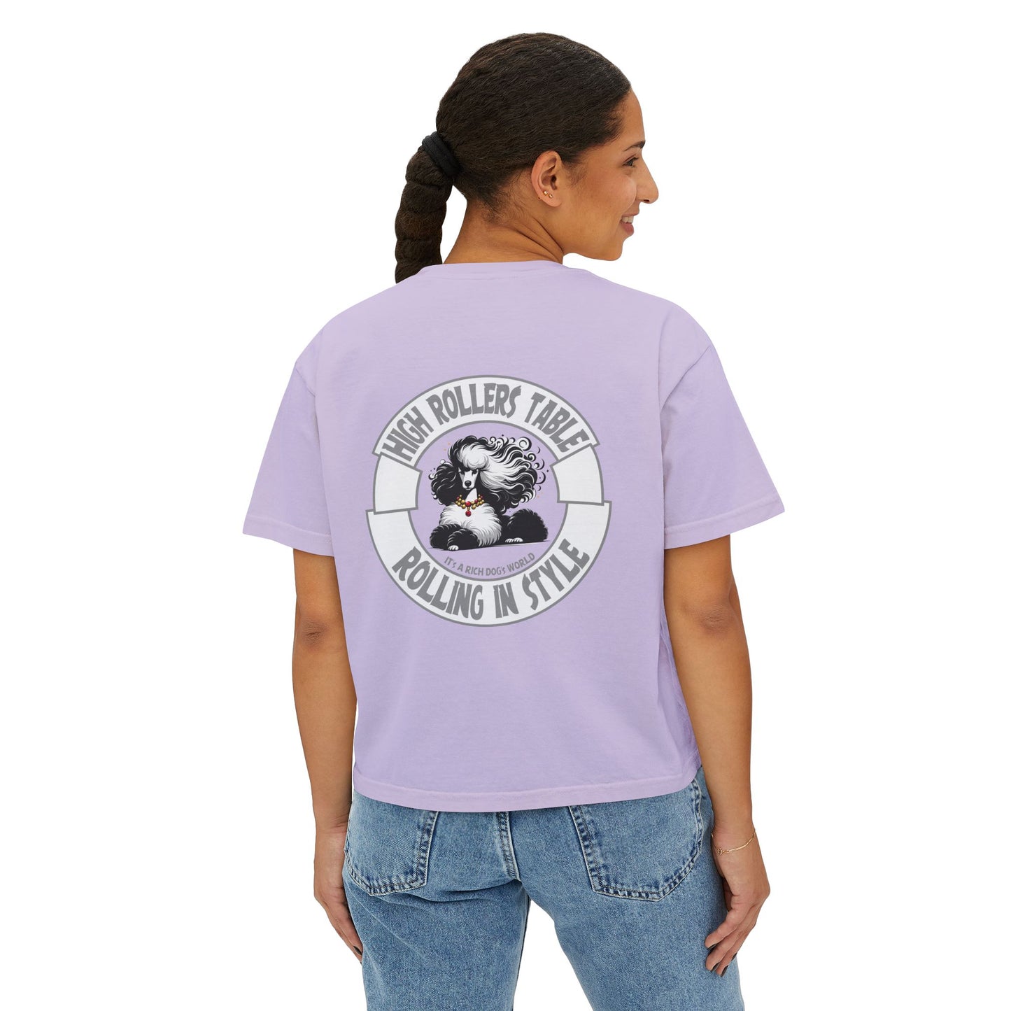 A Rich Poodle's - Crop Top - Boxy Tee