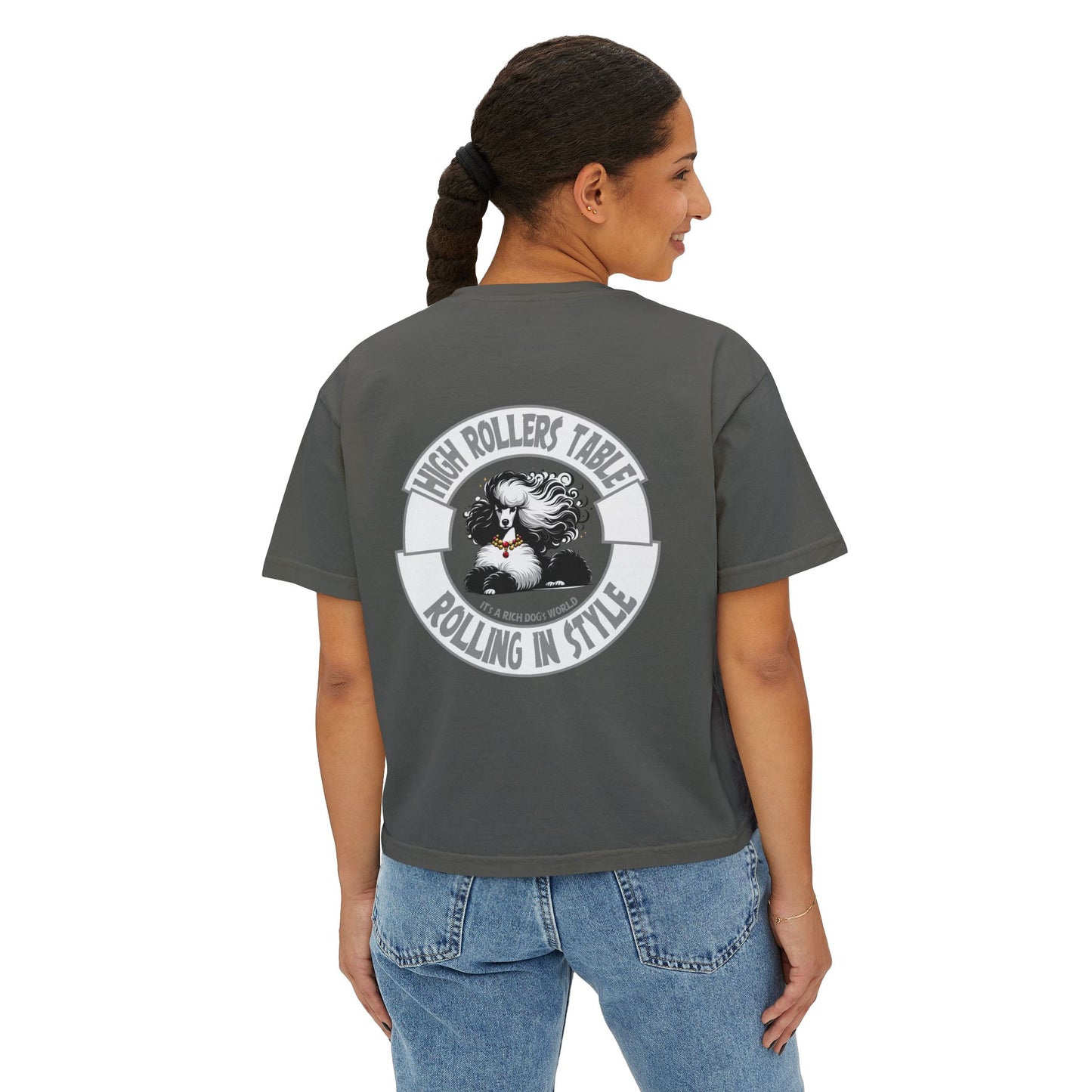 A Rich Poodle's - Crop Top - Boxy Tee