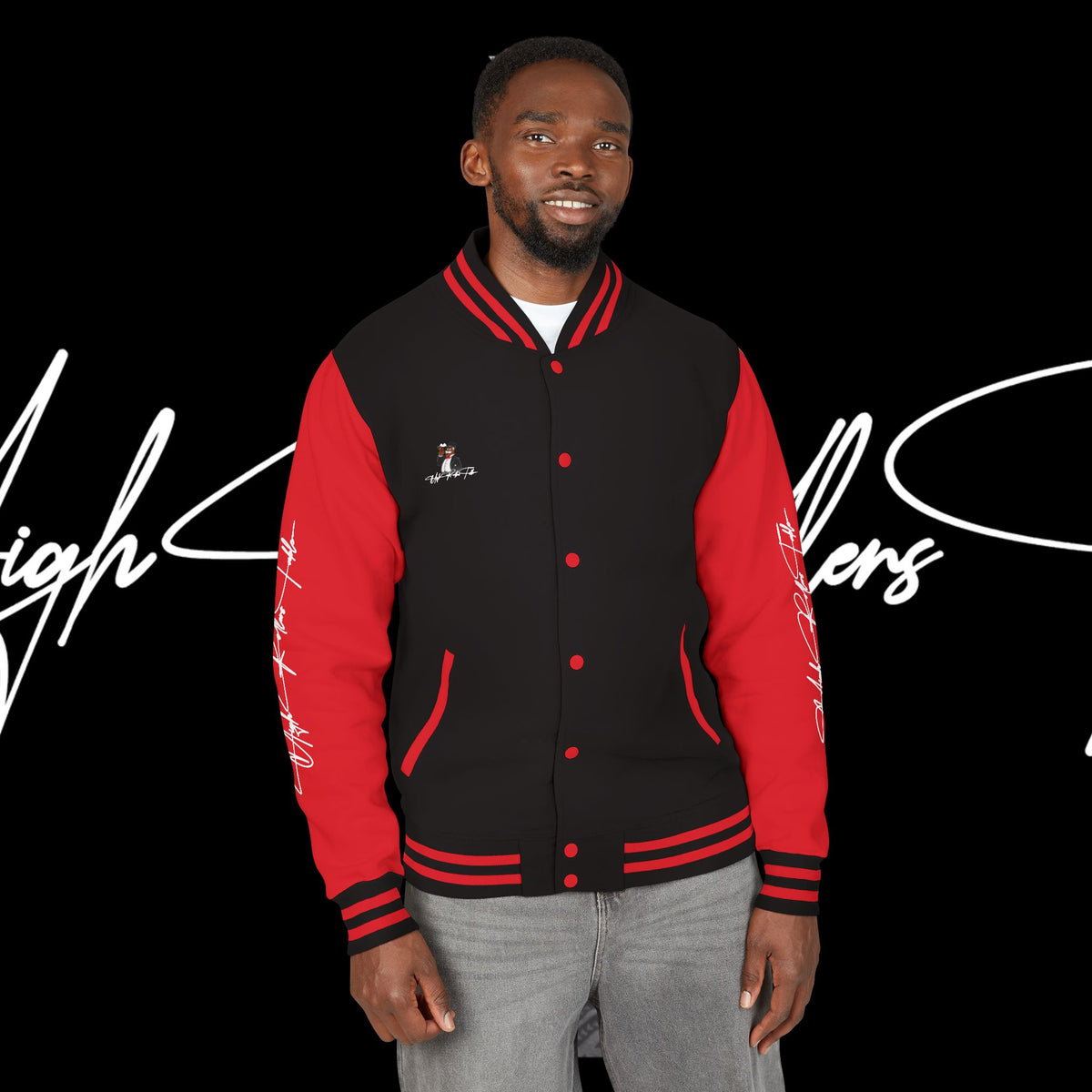 "Rich Dog Pack Mentality" Heavyweight Letterman Jacket
