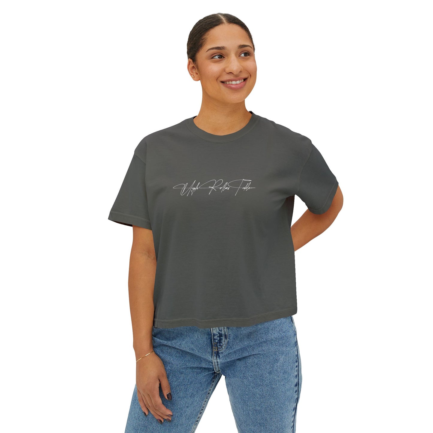A Rich Poodle's - Crop Top - Boxy Tee