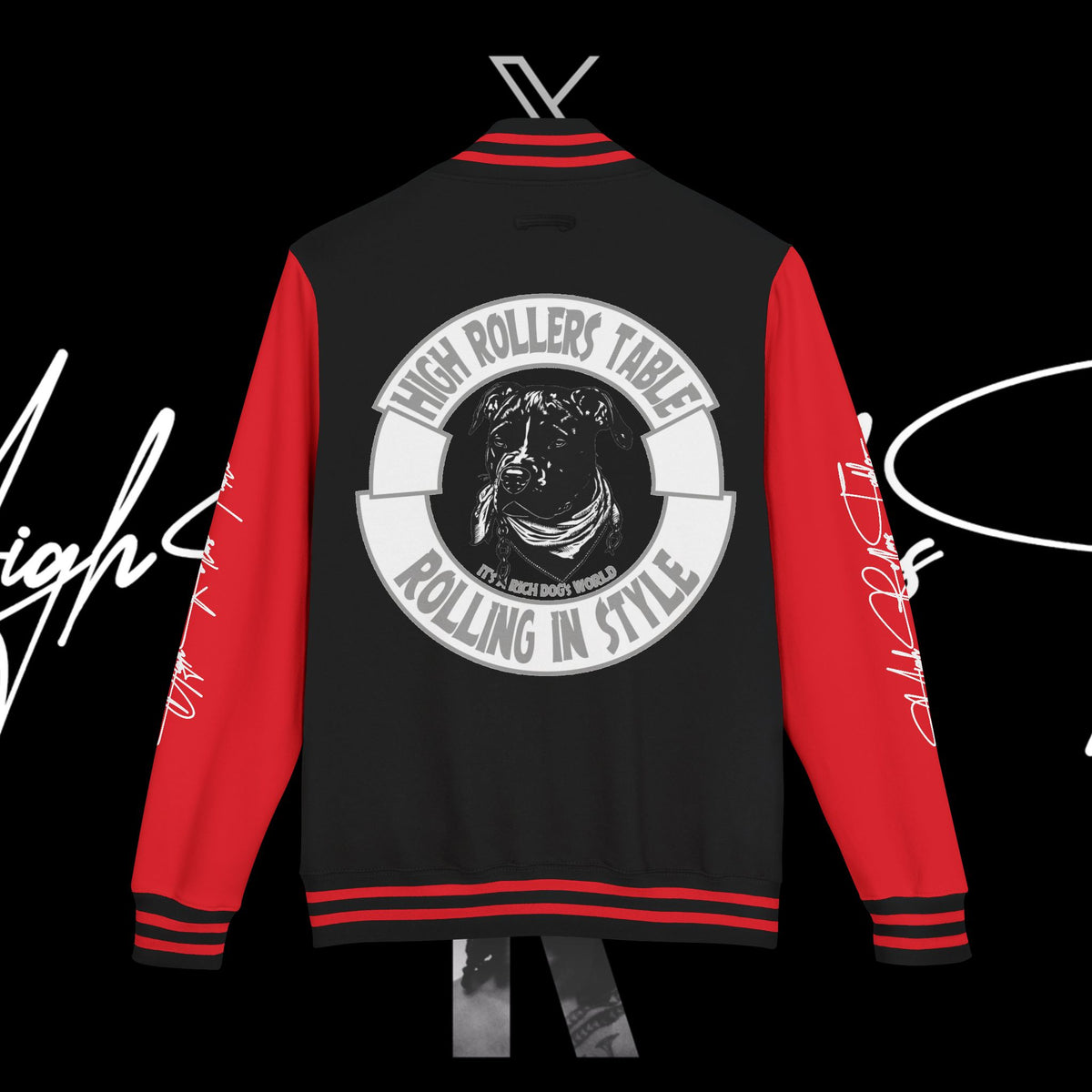 "Rich Dog Pack Mentality" Heavyweight Letterman Jacket